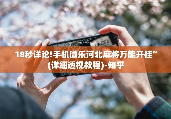18秒详论!手机微乐河北麻将万能开挂	”(详细透视教程)-知乎
