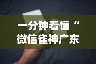 一分钟看懂“微信雀神广东麻将有挂吗”(必备工具)辅助教学