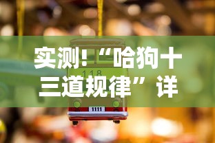 实测!“哈狗十三道规律”详细分享装挂