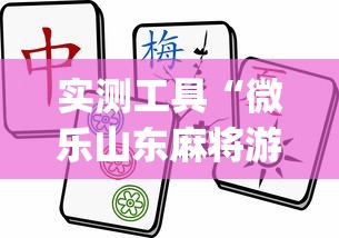 实测工具“微乐山东麻将游戏攻略秘籍”(透视曝光猫腻)